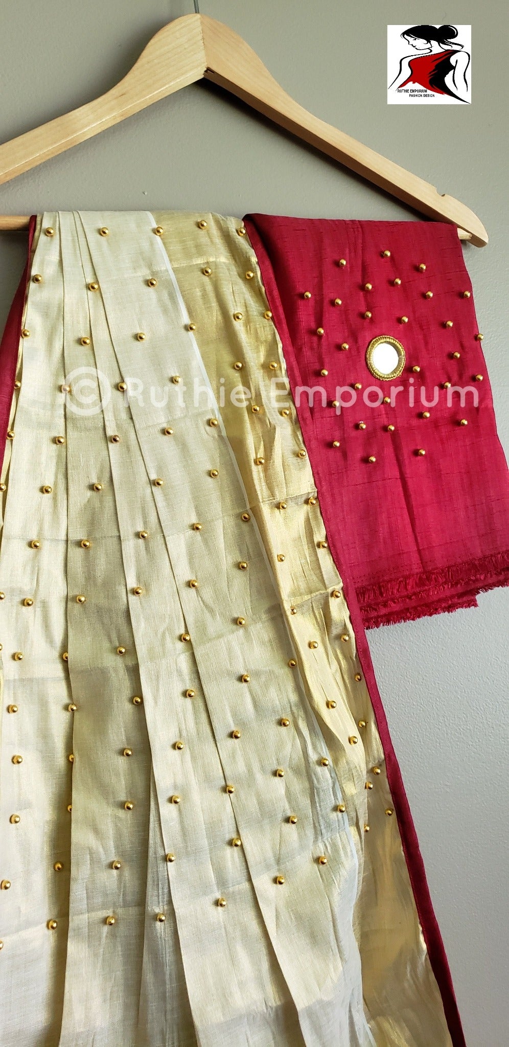 Kerala Kasavu Half Saree Online Shopping Canada, USA
