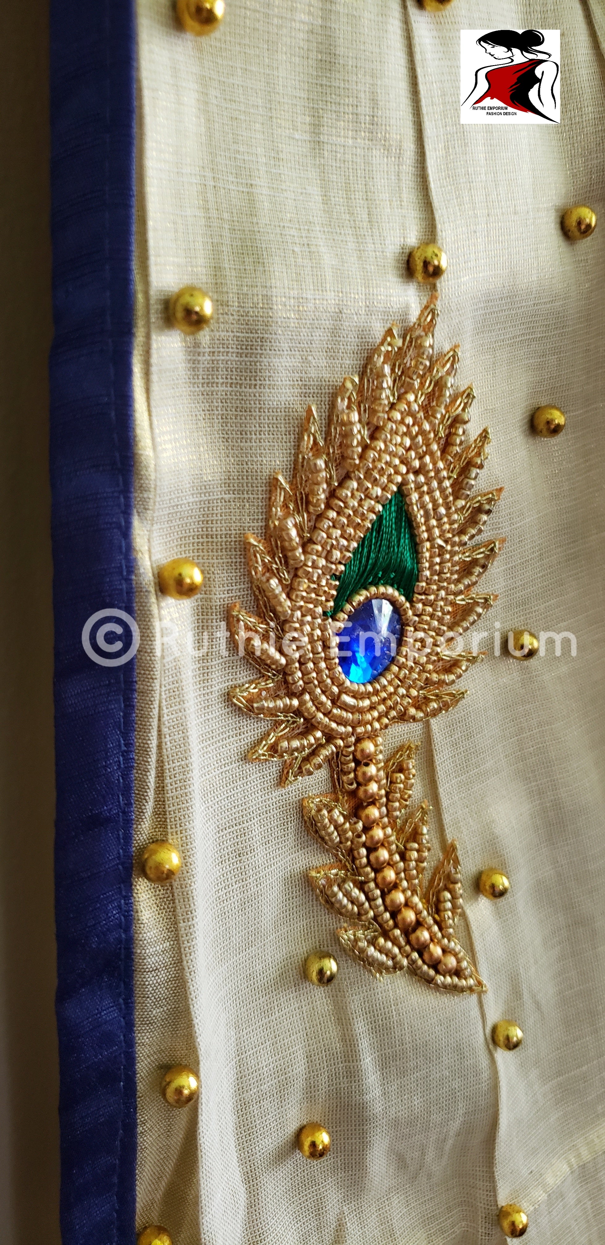 Kerala Kasavu Half Saree Online Shopping Canada, USA