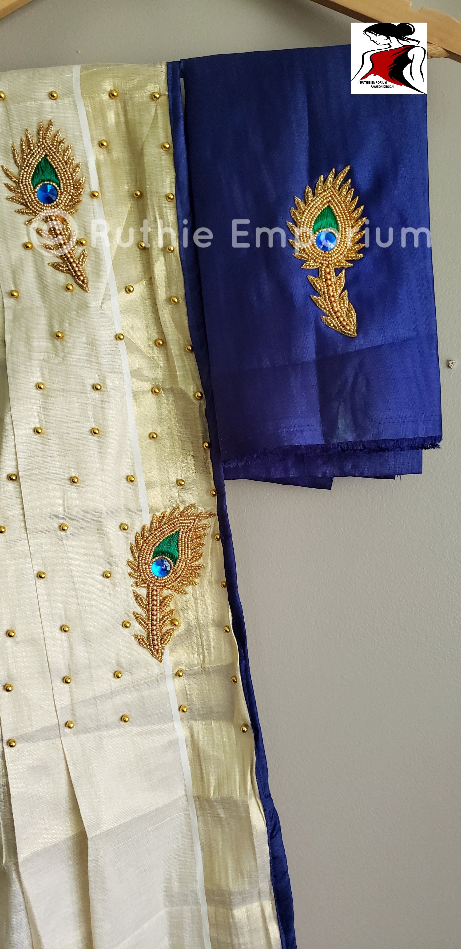 Kerala Kasavu Half Saree Online Shopping Canada, USA