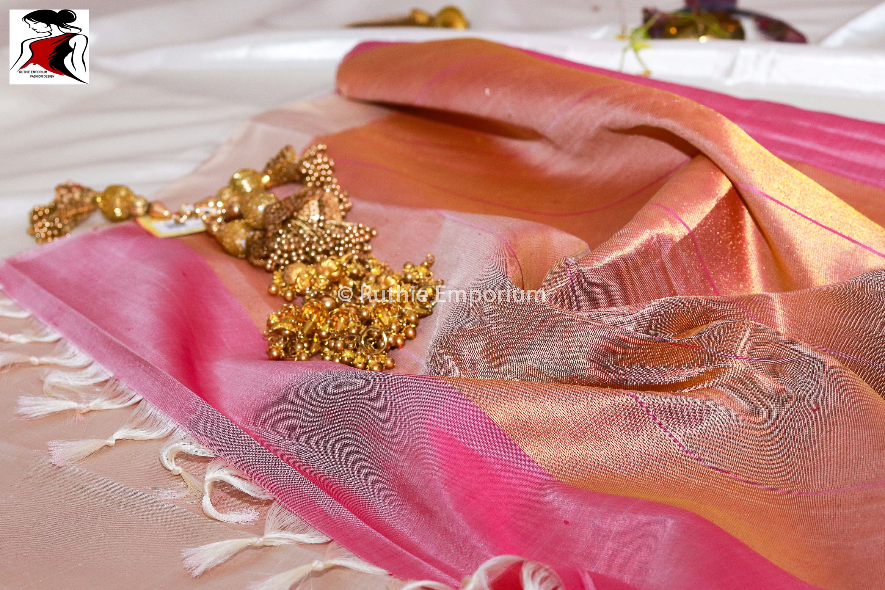 Pink Pure Kanchipuram Silk Saree Canada, USA