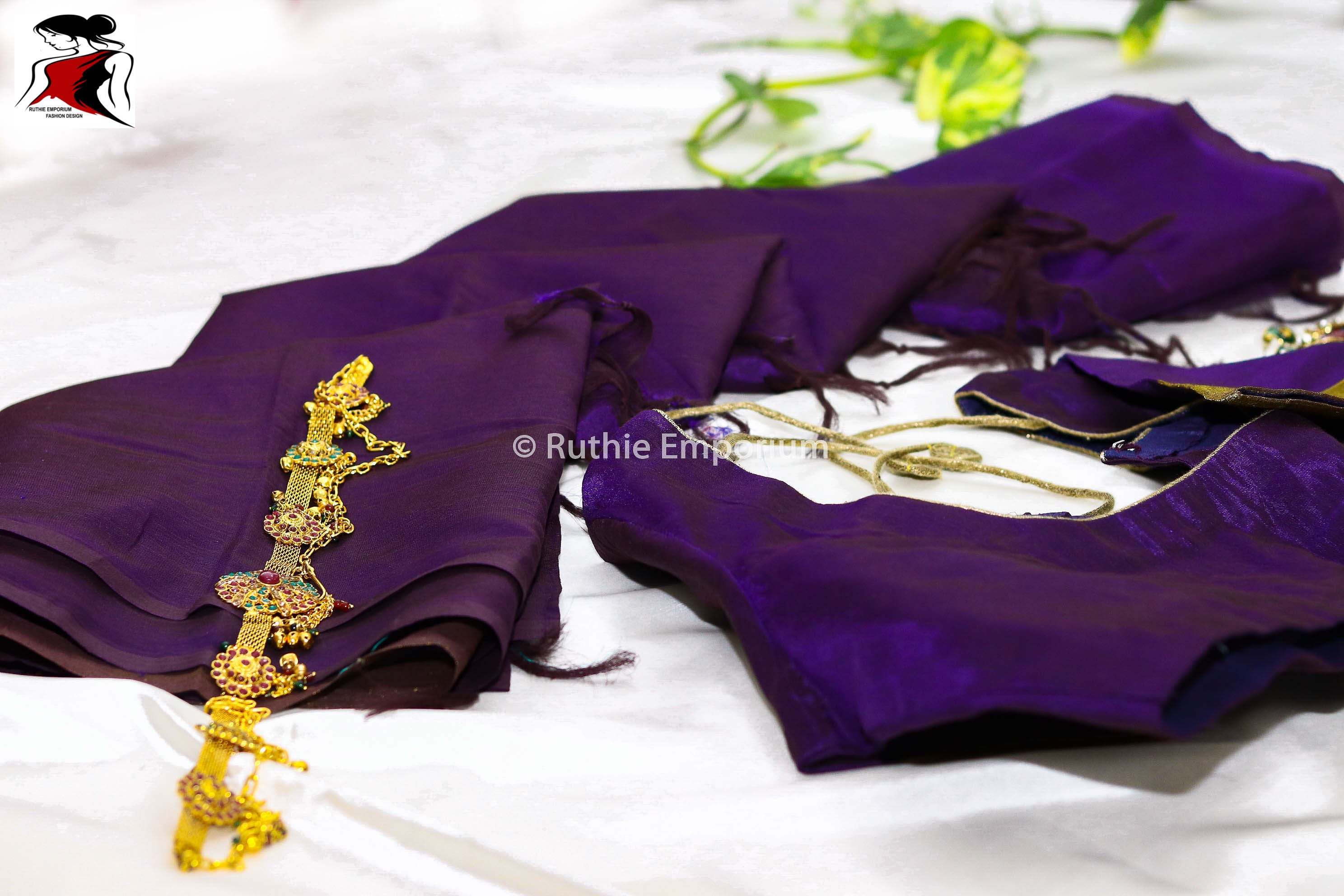 Purple Kanchipuram Saree Canada, USA