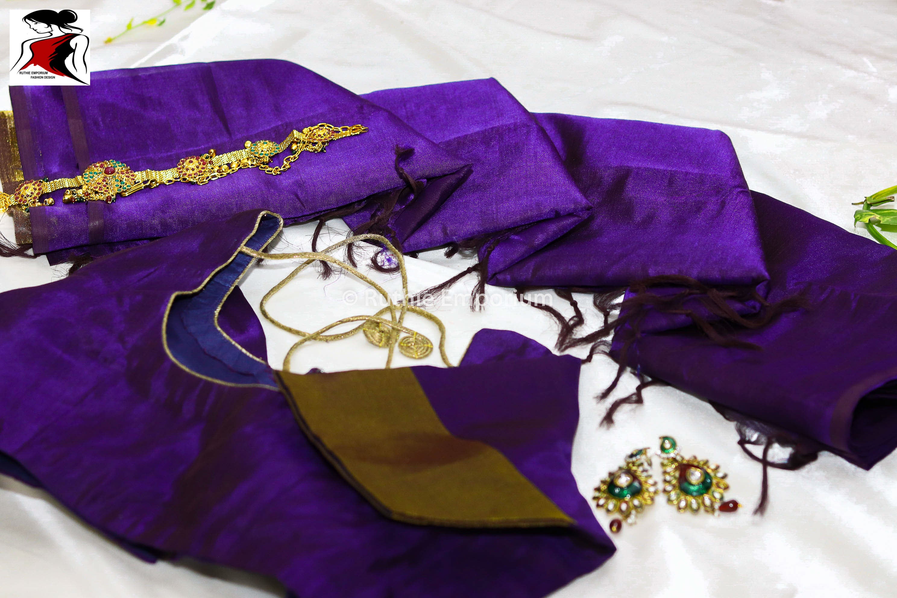 Purple Kanchipuram Saree Canada, USA