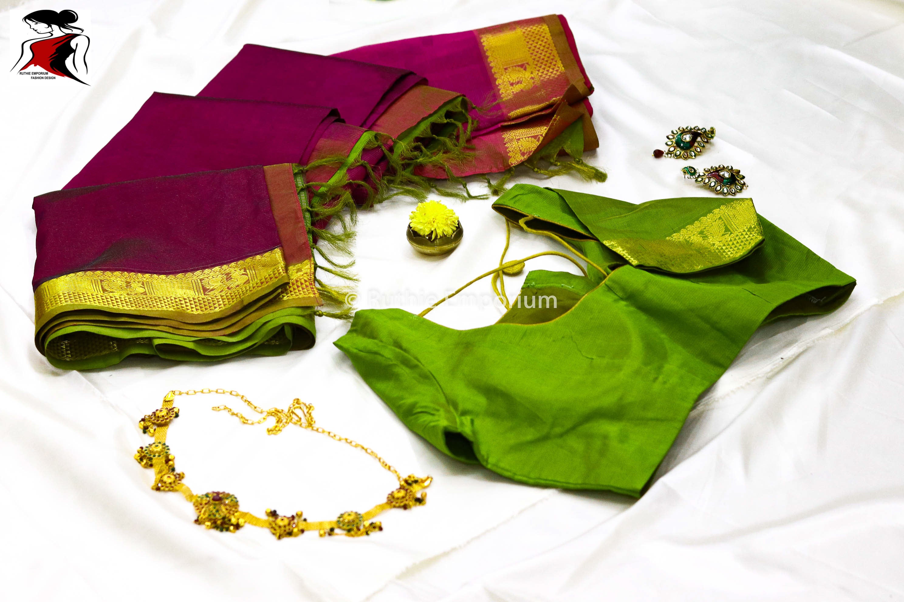 Purple Kanchipuram Vaira Oosi Saree Canada, USA