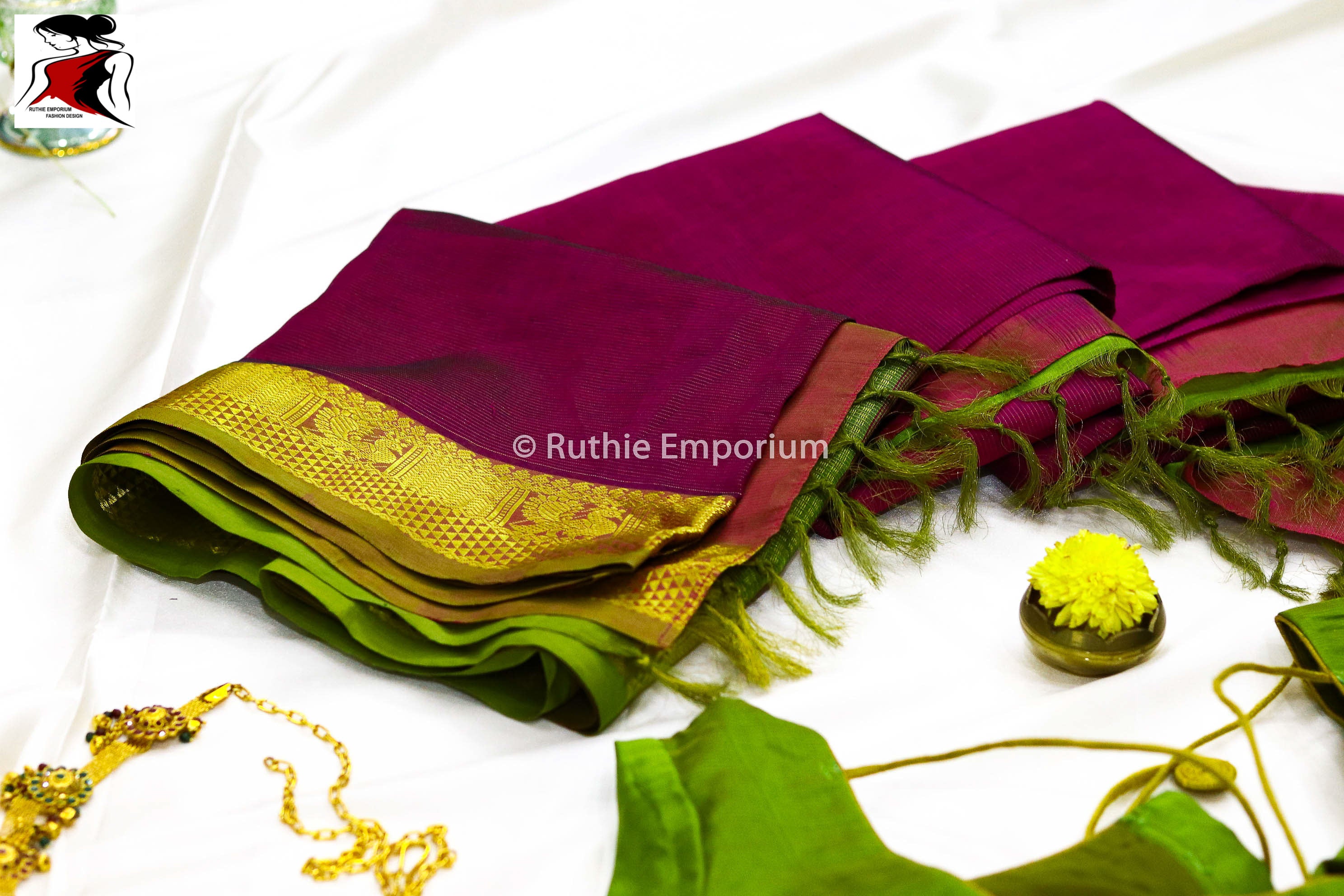 Purple Kanchipuram Vaira Oosi Saree Canada, USA