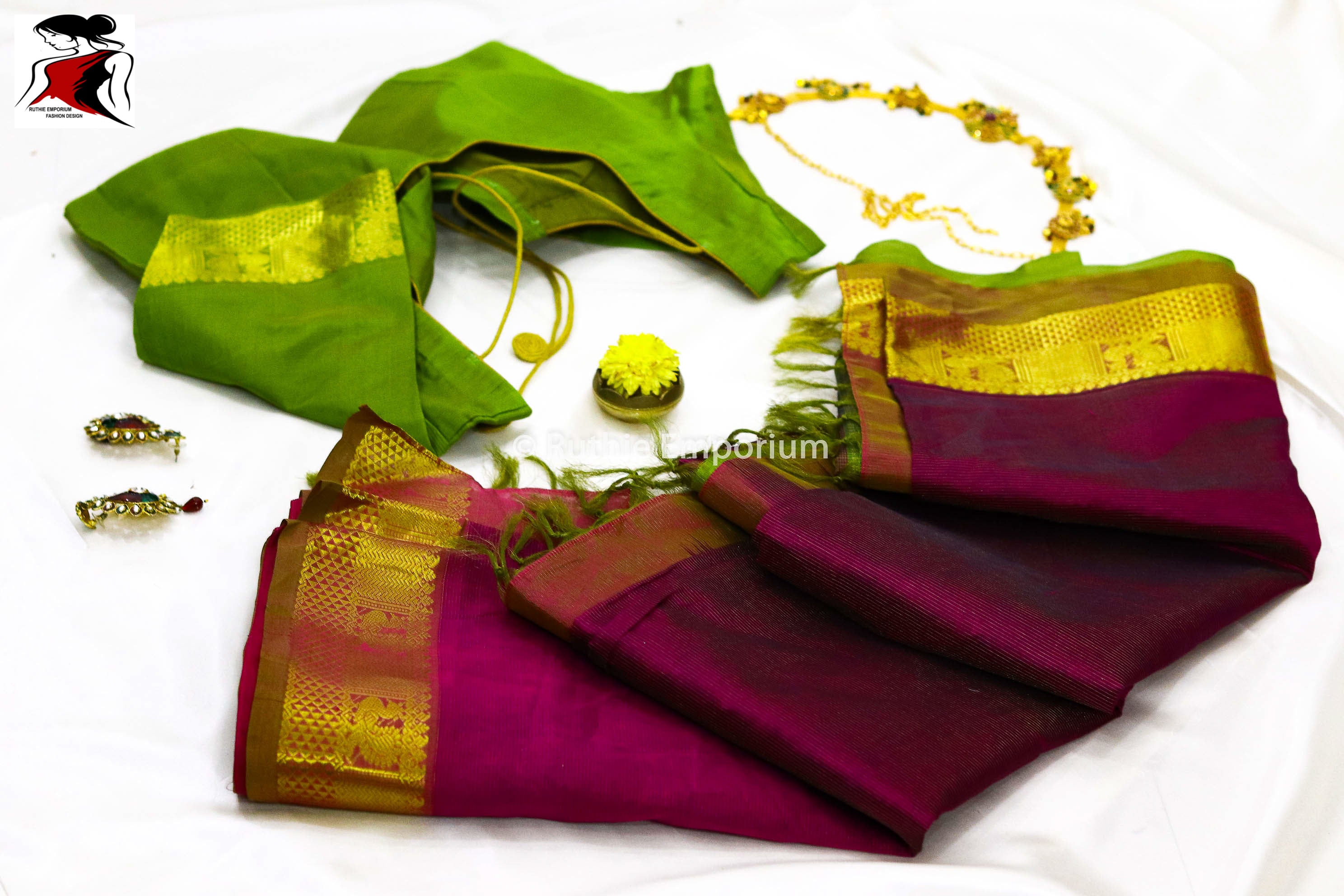 Purple Kanchipuram Vaira Oosi Saree Canada, USA