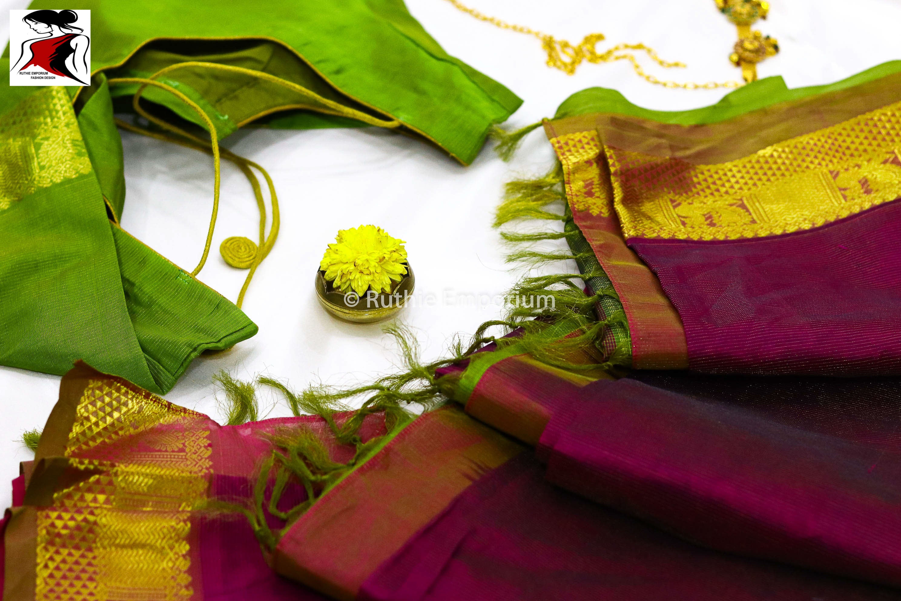 Purple Kanchipuram Vaira Oosi Saree Canada, USA