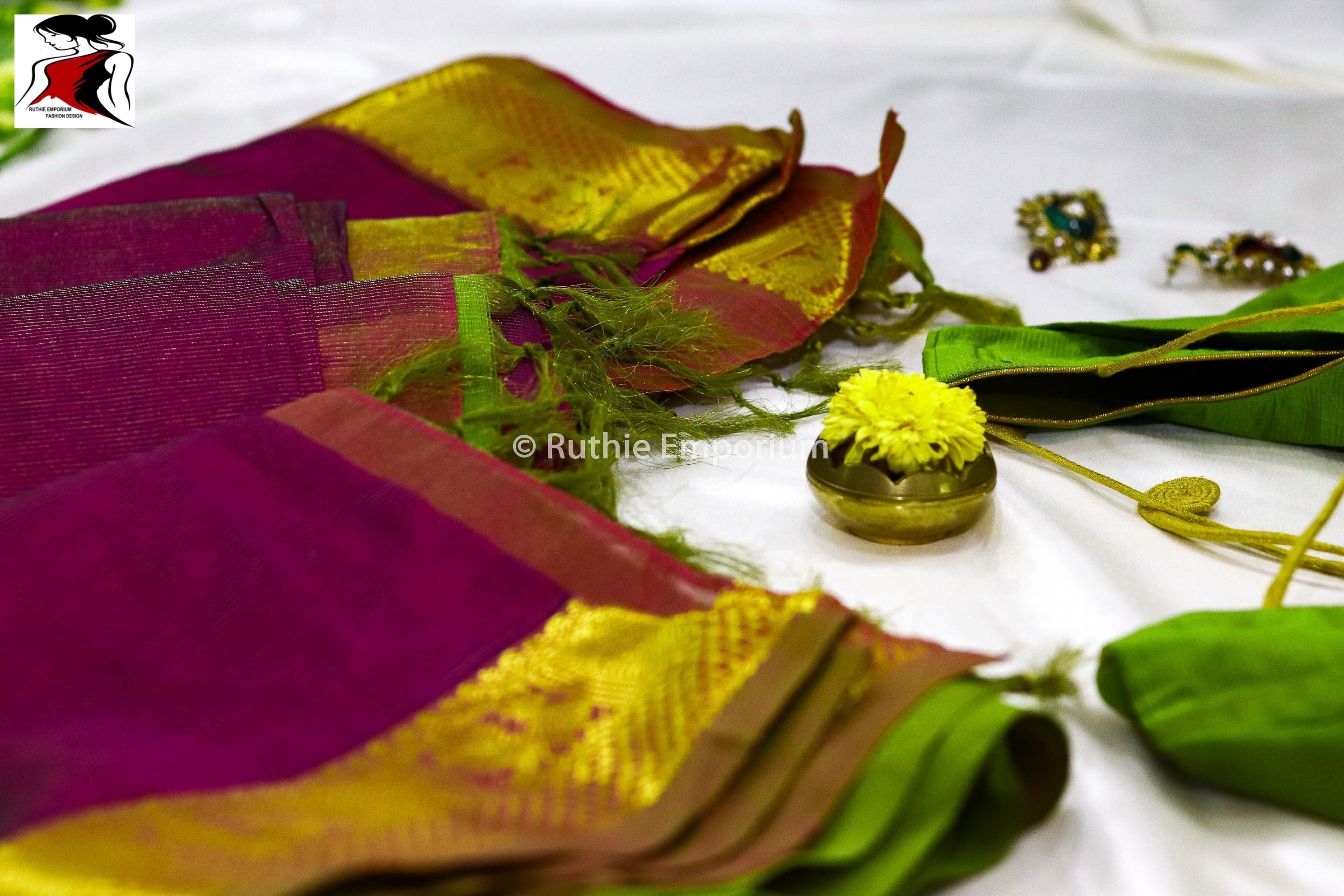 Purple Kanchipuram Vaira Oosi Saree Canada, USA