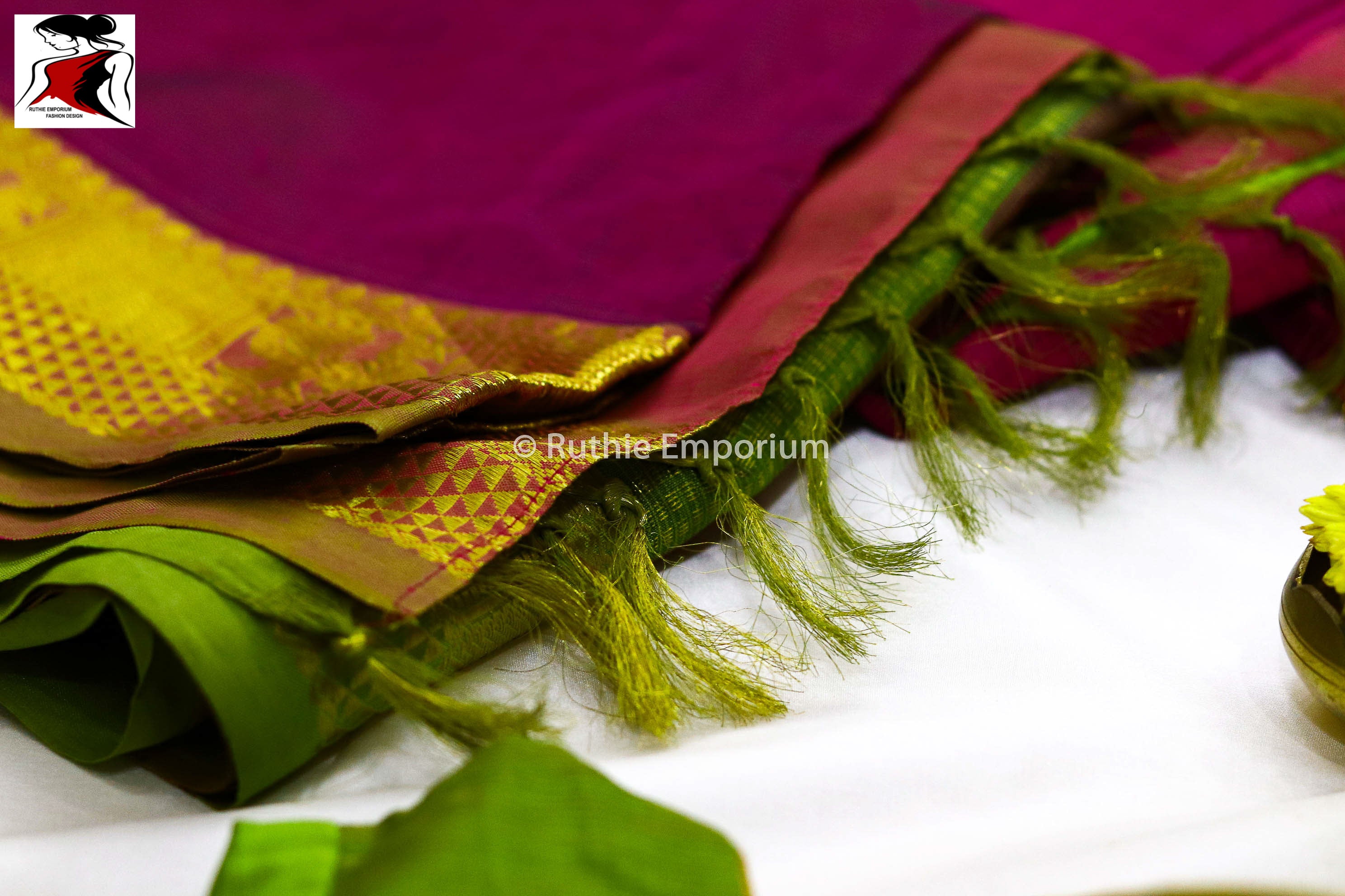 Purple Kanchipuram Vaira Oosi Saree Canada, USA