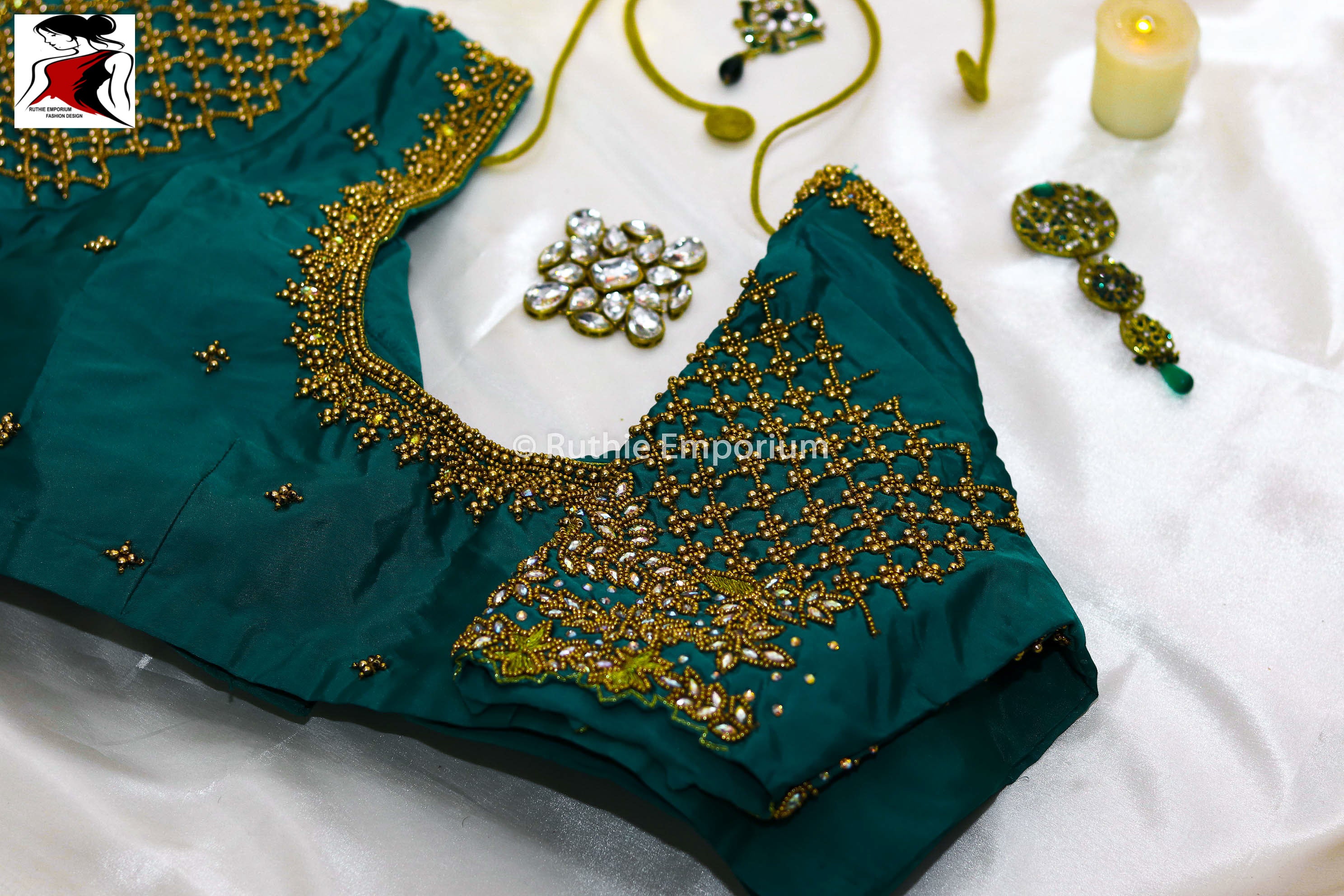 Aari work Saree Blouse