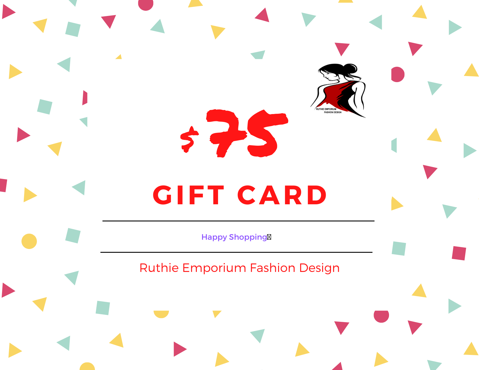 eGift Card🎁💐 | Gift Certificate | Ruthie Emporium eGift Card